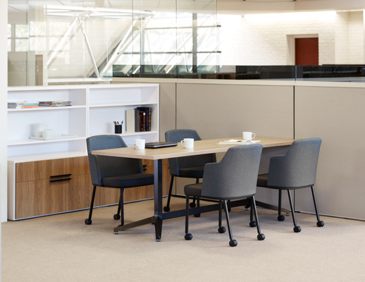 wood grain laminate bookcase cubby table desk smoked add up glass task light credenza stacker team meeting