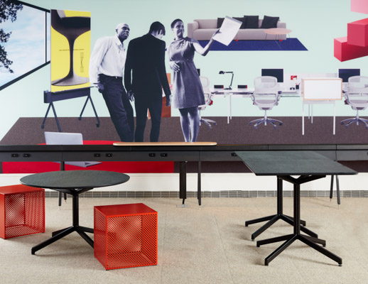 flexible third space hallway corridor circulation recharge electricity casual meeting