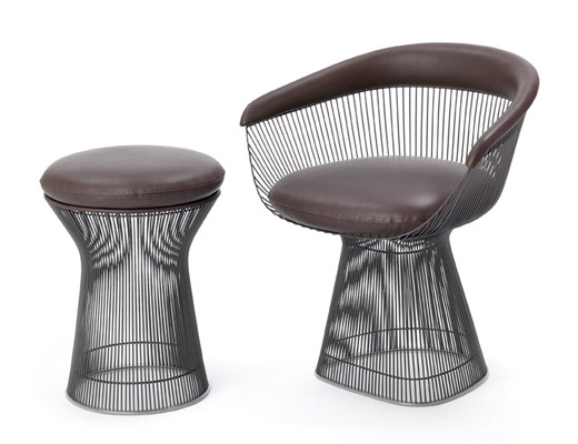 Platner Arm Chair, Platner Stool