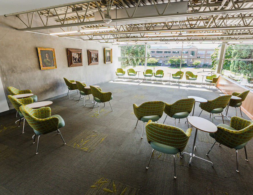 University of Portland Clark Library Activity Spaces Lounge
