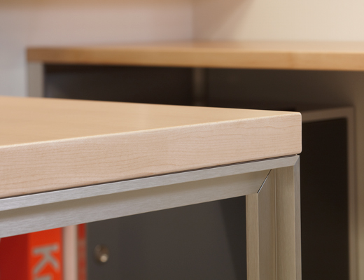 Reff Profiles private office table top Detail