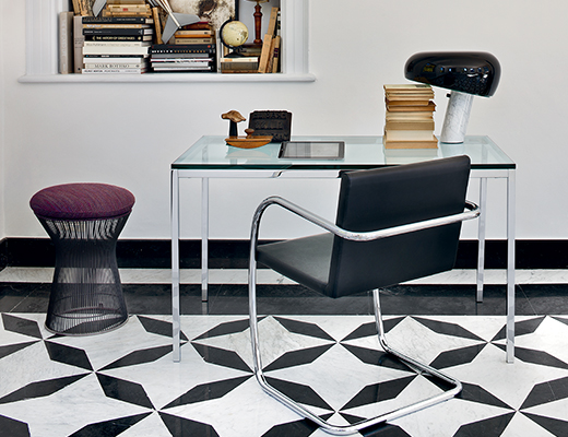 Knoll Florence Knoll Table Desk and Tubular Brno