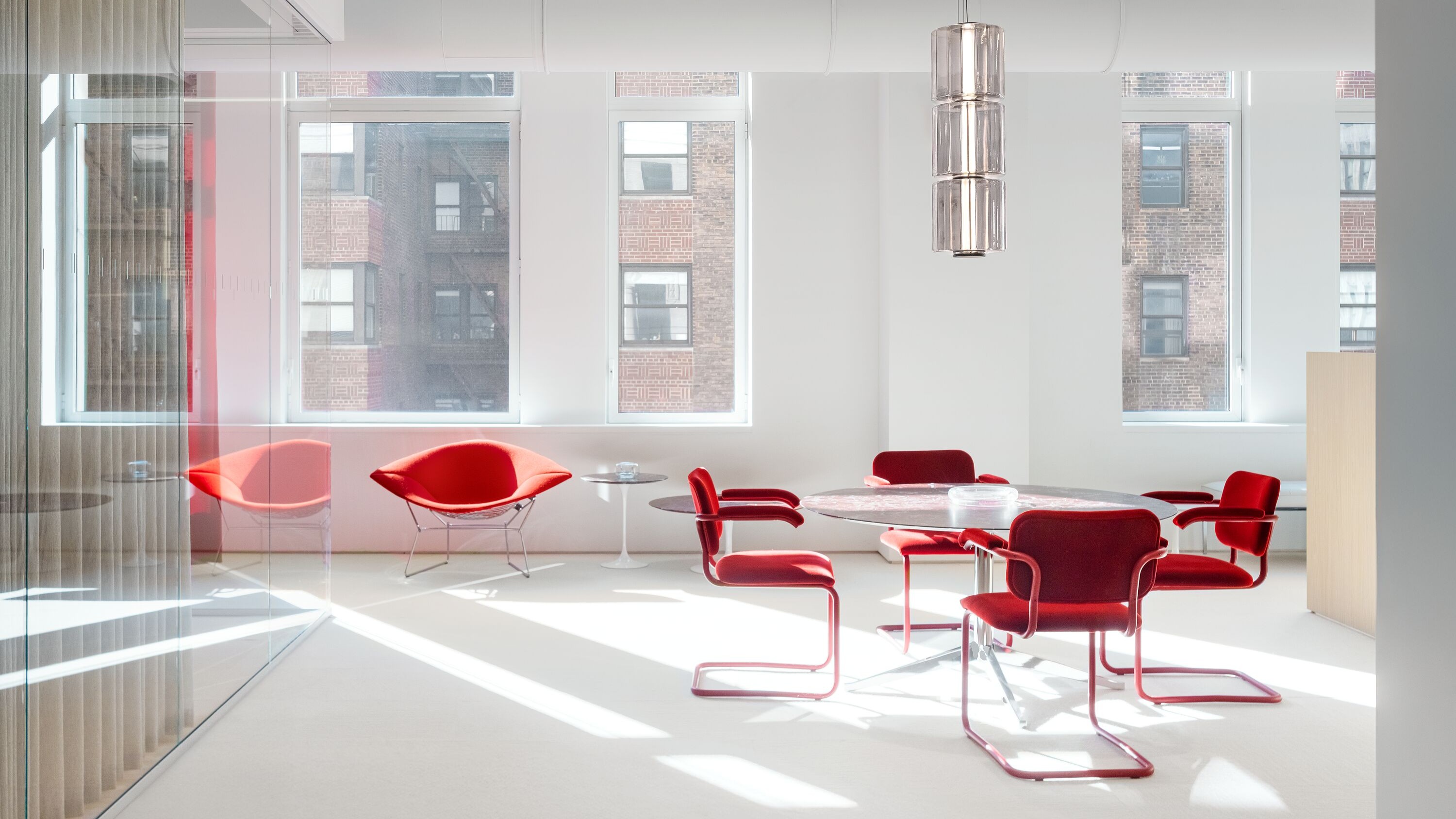 Bertoia Bird Chair with Cesca Chairs