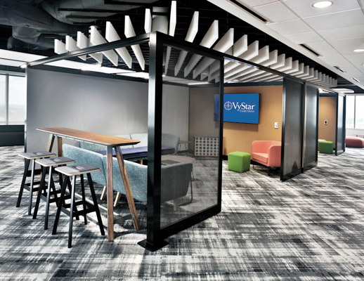 knoll works 2021 rockwell unscripted creative wall tall table drink rail easy stools modular lounge club chair toboggan pull up table k. lounge stool vystar hybrid meeting space delineation shared spaces gather ideate