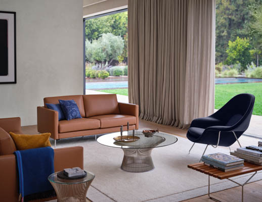 Divina Sofa Womb Chair Platner Coffee Table