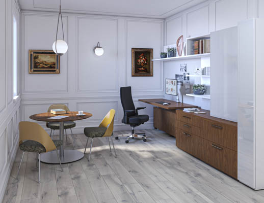 reff profiles sliding table saarinen executive side chair remix high back chair multi-use private office