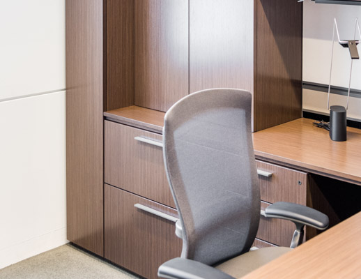 Reff Profiles private office NeoCon 2015 showroom Life chair Sparrow lighting LED