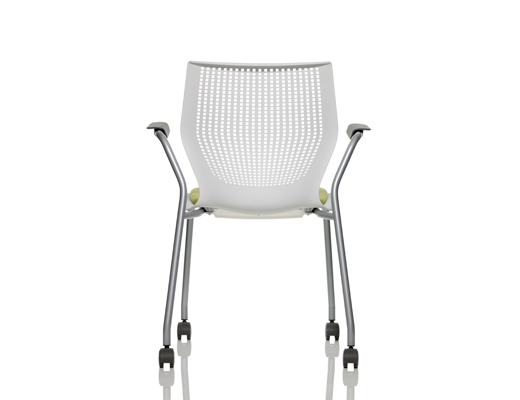 MultiGeneration by Knoll white Stacking Chair